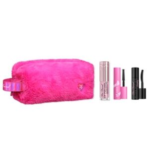 Too Faced 4Pc Makeup & Cosmetics Bag Set NEW